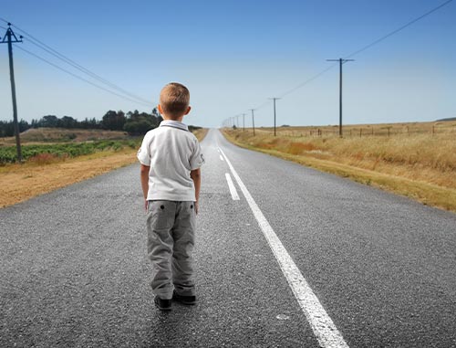 Child On Road