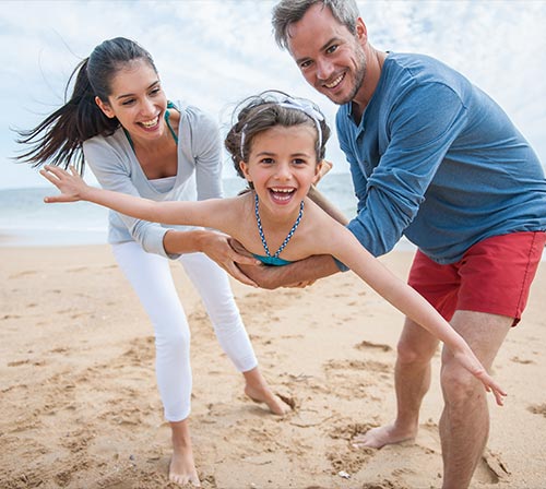 Family At Beach